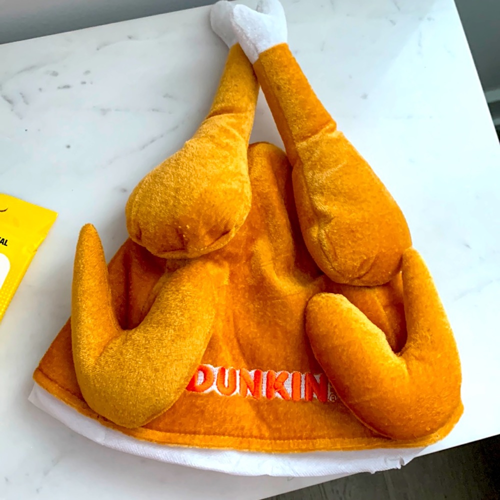Missing in action:Dunkin’ Donuts turkey hat